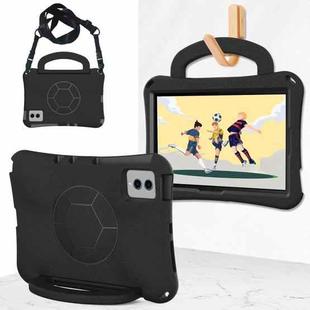 For Lenovo Tab M11 / Xiaoxin Pad 11 2024 Handle Football Shaped EVA Shockproof Tablet Case(Black)