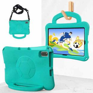 For Lenovo Tab M10 Plus TB-X606F 10.3 Handle Football Shaped EVA Shockproof Tablet Case(Mint Green)