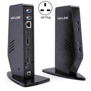 WAVLINK UG69PD5 USB-C HD 60Hz Monitor Adapter Dual 4K Display Docking Station, Plug:UK Plug