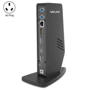 WAVLINK WL-UG69DK5 Laptop Dual 5K / 4K 60Hz Monitor Adapter USB 3.0 Docking Station, Plug:AU Plug