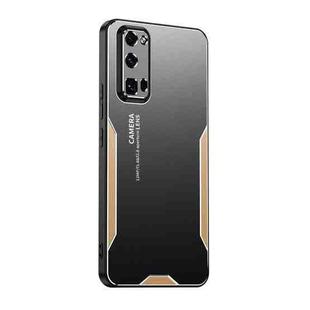 For Honor 30 Pro Blade Series TPU Hybrid Metal Phone Case(Gold)