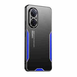 For Honor 50 SE Blade Series TPU Hybrid Metal Phone Case(Blue)