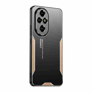 For Honor 200 Blade Series TPU Hybrid Metal Phone Case(Gold)