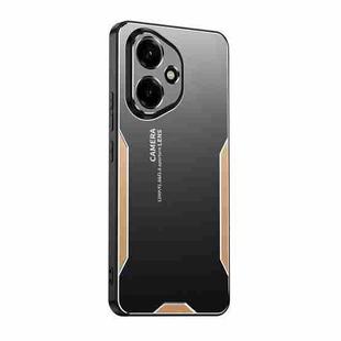 For Honor 400 Global Blade Series TPU Hybrid Metal Phone Case(Gold)