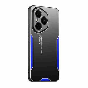 For Honor 400 Pro Global Blade Series TPU Hybrid Metal Phone Case(Blue)