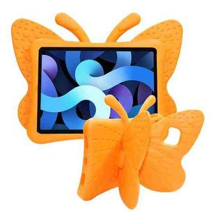 For iPad Air 11 2024 Butterfly Bracket Kids EVA Shockproof Tablet Case(Orange)