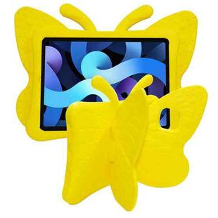 For iPad Air 11 2024 Butterfly Bracket Kids EVA Shockproof Tablet Case(Yellow)