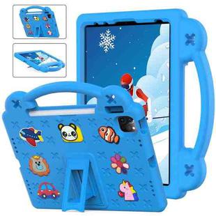 For iPad Air 11 2024 Handle Kickstand Children EVA Shockproof Tablet Case(Sky Blue)