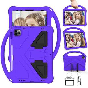 For iPad Air 11 2024 EVA Shockproof Tablet Case with Holder(Purple)