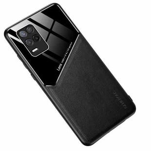 For Realme 8 5G All-inclusive Leather Organic Glass Phone Case(Black)