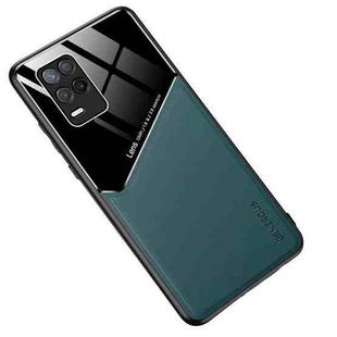 For Realme 8 5G All-inclusive Leather Organic Glass Phone Case(Green)