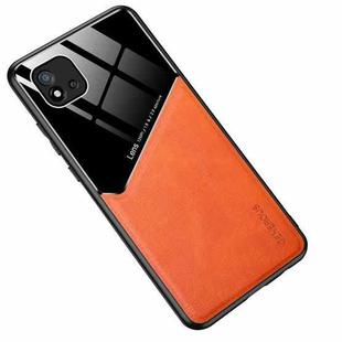 For Realme C20 All-inclusive Leather Organic Glass Phone Case(Yellow)