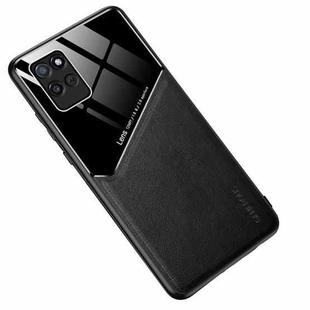 For Realme V11 All-inclusive Leather Organic Glass Phone Case(Black)