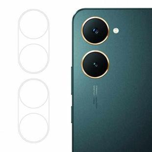 For vivo Y03 Global 2pcs ENKAY Hat-Prince 9H Rear Camera Lens Tempered Glass Film(Transparent)