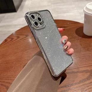 For iPhone 15 Pro Diamond Glitter TPU Phone Case(Silver)