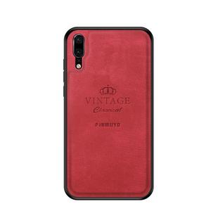 PINWUYO Shockproof Waterproof Full Coverage PC + TPU + Skin Protective Case for Huawei P20(Red)