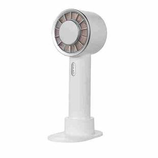 WX-633 Summer Handheld Fan 3 Speeds Semiconductor Cold Compress Desk Fan(White)