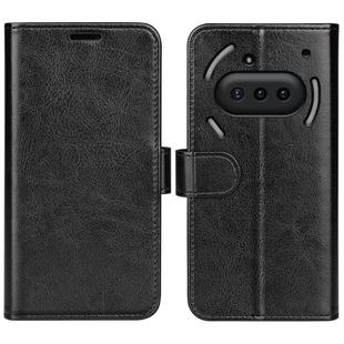 For Nothing Phone 3a R64 Texture Horizontal Flip Leather Phone Case(Black)
