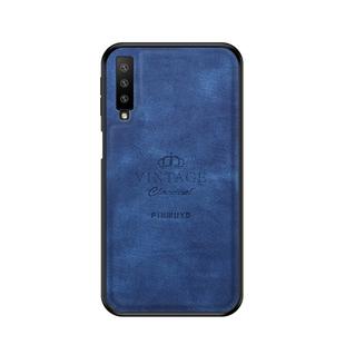 PINWUYO Shockproof Waterproof Full Coverage PC + TPU + Skin Protective Case for Galaxy A7 2018/A750(Blue)