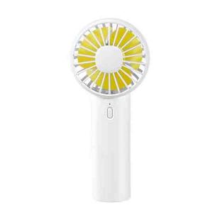 F10 3 Wind Speed Rechargeable Summer Cooling Fan Mini Handheld Fan Cooler(White)