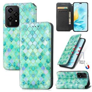 For Honor 200 Lite Global CaseNeo Colorful Magnetic Leather Phone Case(Emerald)