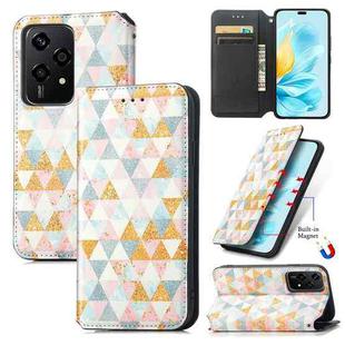 For Honor 200 Lite Global CaseNeo Colorful Magnetic Leather Phone Case(Rhombus)