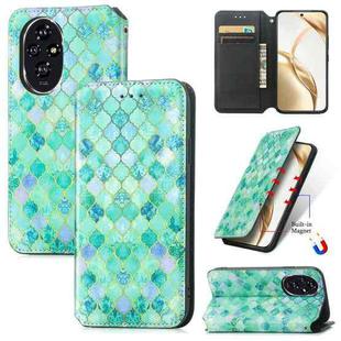 For Honor 200 CaseNeo Colorful Magnetic Leather Phone Case(Emerald)