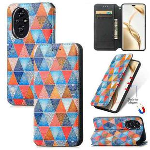 For Honor 200 Pro CaseNeo Colorful Magnetic Leather Phone Case(Rhombus Mandala)