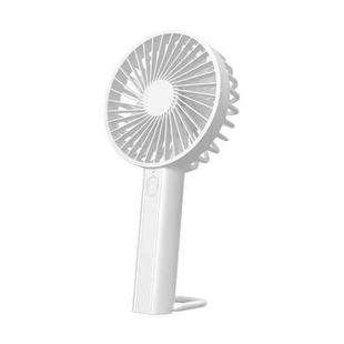 F35 With Hanging Hole Rechargeable Cooling Fan Powerful Handheld Fan 1200mAh Desk Fan(White)