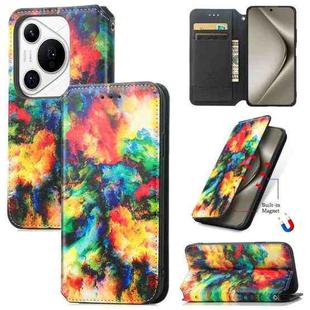 For Huawei Pura 70 Ultra CaseNeo Colorful Magnetic Leather Phone Case(Colorful Cloud)
