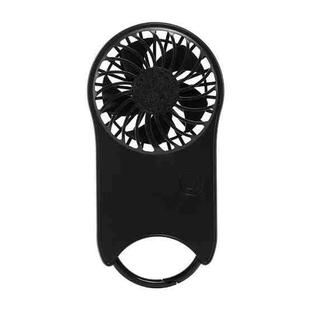 F12 3 Wind Speed Outdoor Summer Cooling Fan Hanging Buckle Mini Handheld Fan(Black)