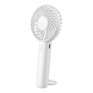 S3 3 Speed Low Noise Hanging Hole Desk Fan Portable Rechargeable Handheld Cooling Fan(White)