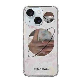 For iPhone 15 Plus Color Painted Mirror Phone Case(Starry sky mirror)