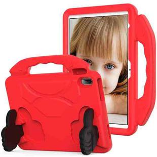 For iPad Air 11 2024 Children EVA Shockproof Tablet Case with Thumb Bracket(Red)