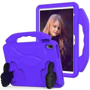 For iPad Air 11 2024 Children EVA Shockproof Tablet Case with Thumb Bracket(Purple)