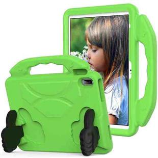 For iPad Air 11 2024 Children EVA Shockproof Tablet Case with Thumb Bracket(Green)