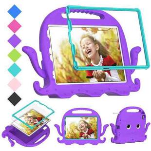 For iPad Air 11 2024 Octopus Style EVA Hybrid PC Shockproof Tablet Case with Strap(Purple)