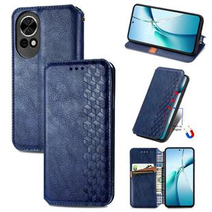 For Huawei nova 13 Cubic Grid Pressed Magnetic Leather Phone Case(Blue)