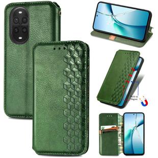 For Huawei nova 13 Pro Cubic Grid Pressed Magnetic Leather Phone Case(Green)