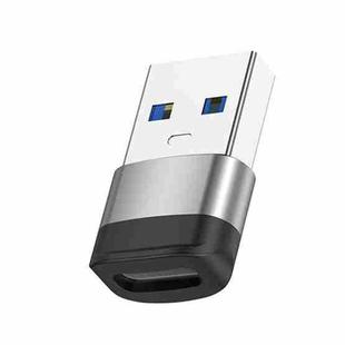 USB3.0 Male to USB-C / Type-C Female OTG Adapter 5Gbps Transmission(Silver)