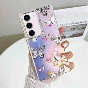 For Samsung Galaxy S23+ 5G Electroplating Laser Butterfly Phone Case(Pink Butterflies AB2)
