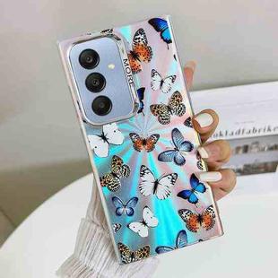 For Samsung Galaxy A25 5G Electroplating Laser Butterfly Phone Case(Color Butterflies AB1)