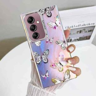 For Samsung Galaxy A14 5G Electroplating Laser Butterfly Phone Case(Pink Butterflies AB2)