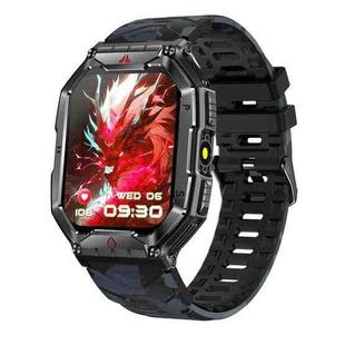 KR82 2.1 inch Color Screen Smart Watch, Support Bluetooth Call / Health Monitoring(Camouflage Black)