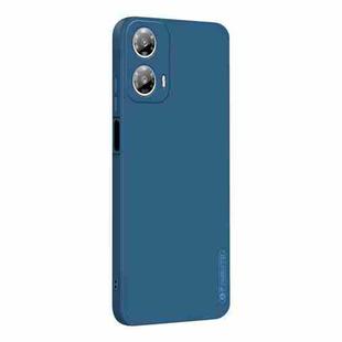 For Motorola Moto G34 5G PINWUYO Sense Series Liquid Silicone TPU Phone Case(Blue)