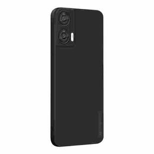 For Motorola Moto G85 PINWUYO Sense Series Liquid Silicone TPU Phone Case(Black)