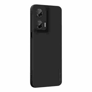 For Motorola Moto G35 PINWUYO Sense Series Liquid Silicone TPU Phone Case(Black)