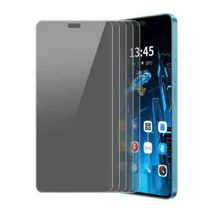 For Honor 400 Lite Global 5pcs ENKAY Hat-Prince 28 Degree Anti-peeping Privacy Tempered Glass Film
