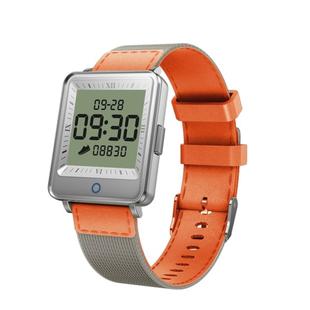 V16 1.2 inch IPS Dual Screen Smartwatch IP67 Waterproof,Nylon Watchband,Support Call Reminder /Heart Rate Monitoring/Blood Pressure Monitoring/Sleep Monitoring/Blood Oxygen Monitoring(Orange)