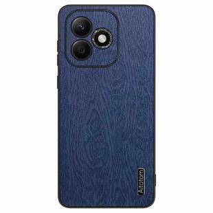 For Honor X60i Tree Bark Leather Shockproof Phone Case(Blue)